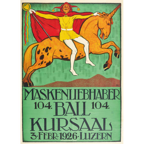 RUDOLF LIENERT : 'Maskenliebhaber Ball Kursaal Luzern 1926' (DOBIASCHOFSKY AUKTIONEN AG)