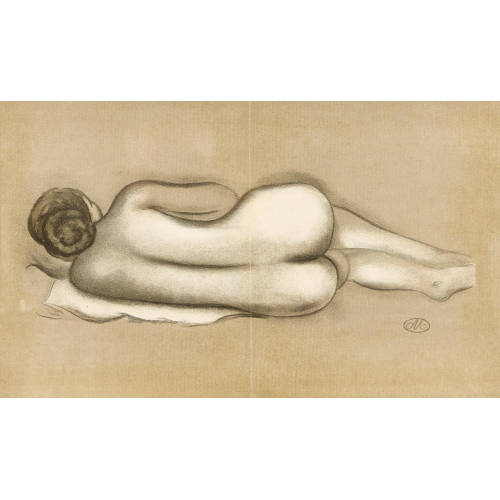 ARISTIDE JOSEPH BONAVENTURE MAILLOL : Femme allong�e (DOBIASCHOFSKY AUKTIONEN AG)