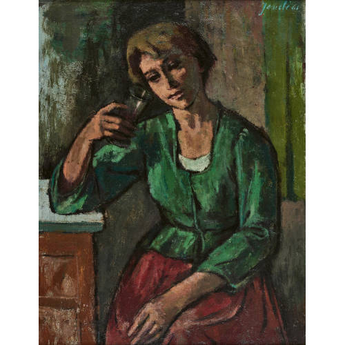JEANNE) JANEB� (EIGTL. BARRAUD-PELLET : 'La femme au verre' (DOBIASCHOFSKY AUKTIONEN AG)