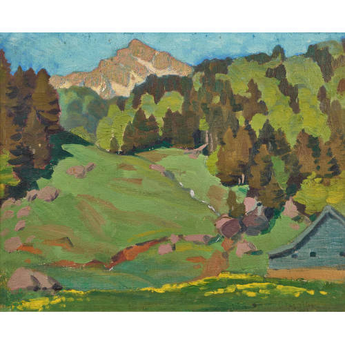 OSCAR WEISS : Berglandschaft (DOBIASCHOFSKY AUKTIONEN AG)