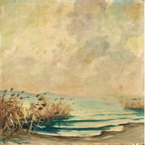 LOIS LUPP ALTON : Strandpartie mit Schilf (DOBIASCHOFSKY AUKTIONEN AG)