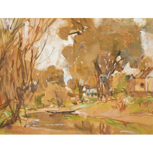 AUGUST RIEGER : Herbstlandschaft (DOBIASCHOFSKY AUKTIONEN AG)