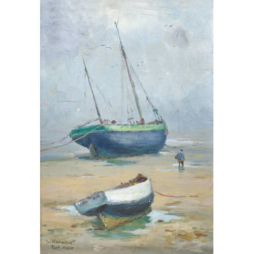 L�ON HAMONET : Ebbe am Strand von Port-Nieux (DOBIASCHOFSKY AUKTIONEN AG)