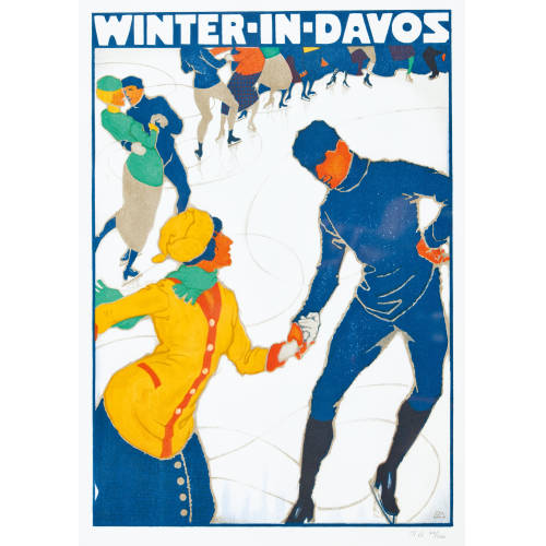 BURKHARD MANGOLD : 'Winter in Davos' (DOBIASCHOFSKY AUKTIONEN AG)