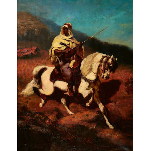 ADOLF CHRISTIAN SCHREYER : Arabischer Reiter (DOBIASCHOFSKY AUKTIONEN AG)