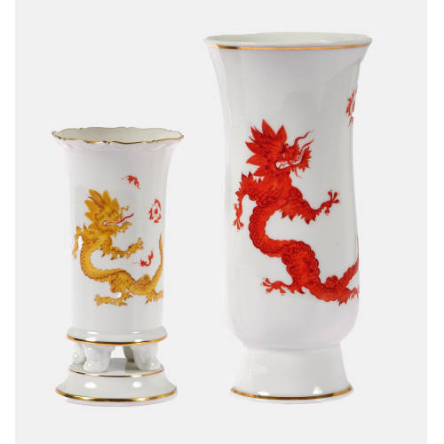 PAAR VASEN : Meissen, 1948 bzw. 1955 (Staatliche Porzellan Manufaktur) (DOBIASCHOFSKY AUKTIONEN AG)