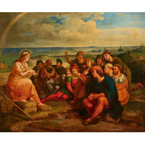 JOSEPH VON F�HRICH : Biblische Szene (Predigt am See Genezareth?) (DOBIASCHOFSKY AUKTIONEN AG)