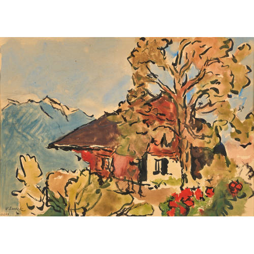 VICTOR SURBEK : K�nstleratelier in Iseltwald (DOBIASCHOFSKY AUKTIONEN AG)