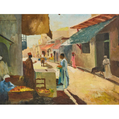 ERNESTO TRAUGOTT SCHIESS : Marokkanischer Markt (DOBIASCHOFSKY AUKTIONEN AG)