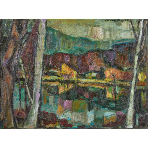 CHRISTIANE ZUFFEREY : Paysage fluvial (DOBIASCHOFSKY AUKTIONEN AG)