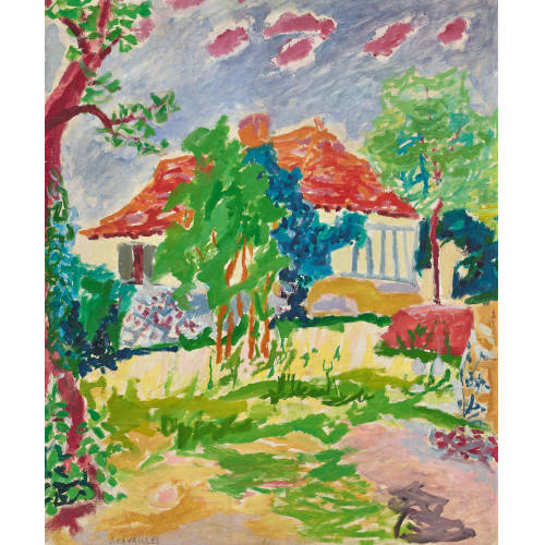 JEAN JULES LOUIS CAVAILL�S : 'Paisaje de Primavera' (DOBIASCHOFSKY AUKTIONEN AG)