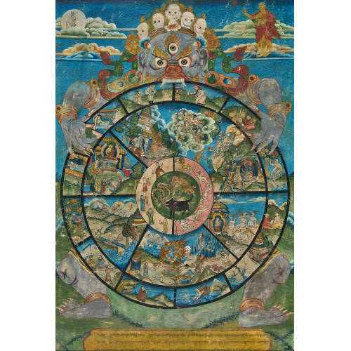 THANGKA : Tibet, 19. Jh (DOBIASCHOFSKY AUKTIONEN AG)