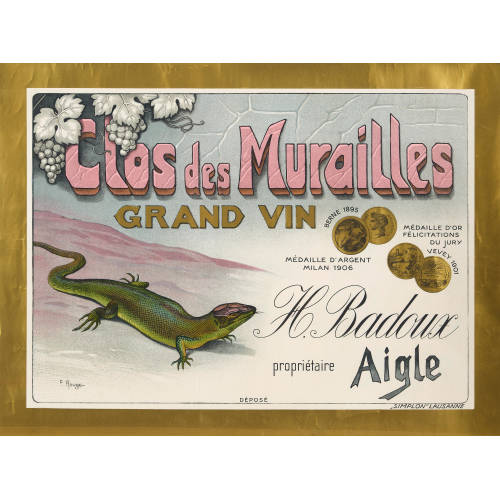 LOUIS FR�D�RIC ROUGE : 'Clos des Murailles Grand Vin Aigle' (DOBIASCHOFSKY AUKTIONEN AG)