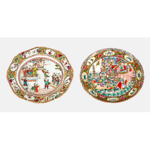 PAAR TELLER : Qing-Dynastie, China, um 1736-1796 (Qianlong Periode) (DOBIASCHOFSKY AUKTIONEN AG)