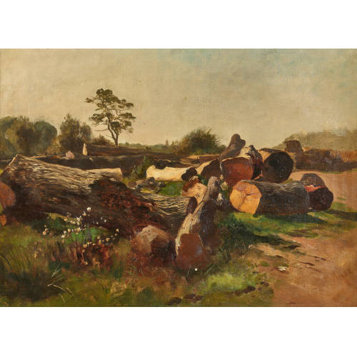 OTTO FR�LICHER : 'Landschaft mit gef�llten B�umen' (DOBIASCHOFSKY AUKTIONEN AG)