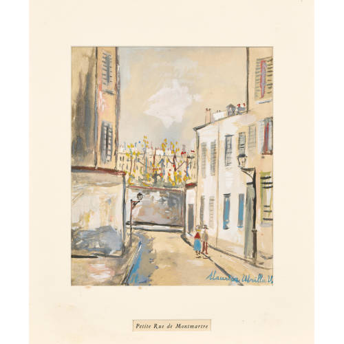 MAURICE UTRILLO : 'Petite Rue de Montmartre' (DOBIASCHOFSKY AUKTIONEN AG)