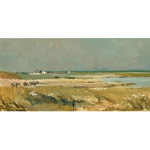 REN�E YOLANDA HAUSER : 'Les Paturages de Plovan (Bretagne)' (DOBIASCHOFSKY AUKTIONEN AG)