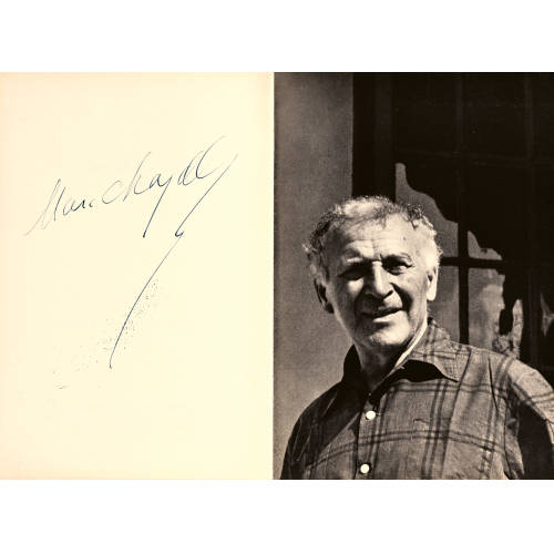 MARC CHAGALL : Signierter Ausstellungskatalog 'Graphik aus den Jahren 1950-1956' (DOBIASCHOFSKY AUKTIONEN AG)