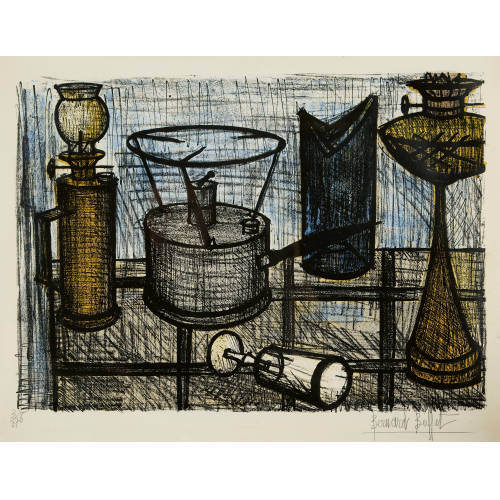BERNARD BUFFET : 'Nature morte' (DOBIASCHOFSKY AUKTIONEN AG)