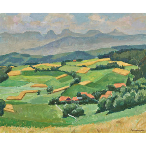 HEINRICH NYFFENEGGER : Emmentaler Landschaft (DOBIASCHOFSKY AUKTIONEN AG)