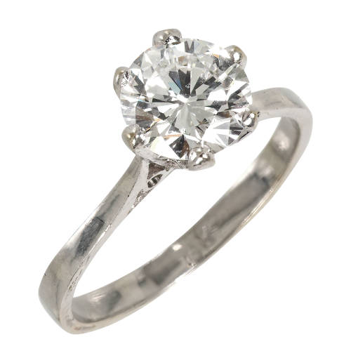 SOLITAIRE-RING : (DOBIASCHOFSKY AUKTIONEN AG)