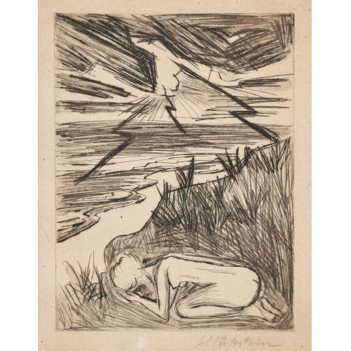 HERMANN MAX PECHSTEIN : 'Yali VII (Gewitter)' (DOBIASCHOFSKY AUKTIONEN AG)