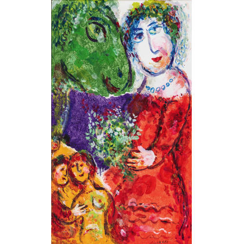MARC CHAGALL : 'La femme en rouge' (DOBIASCHOFSKY AUKTIONEN AG)