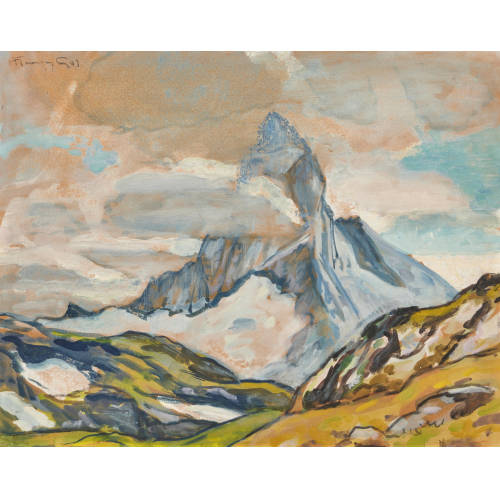 FRAN�OIS GOS : 'Cervin orage' (DOBIASCHOFSKY AUKTIONEN AG)
