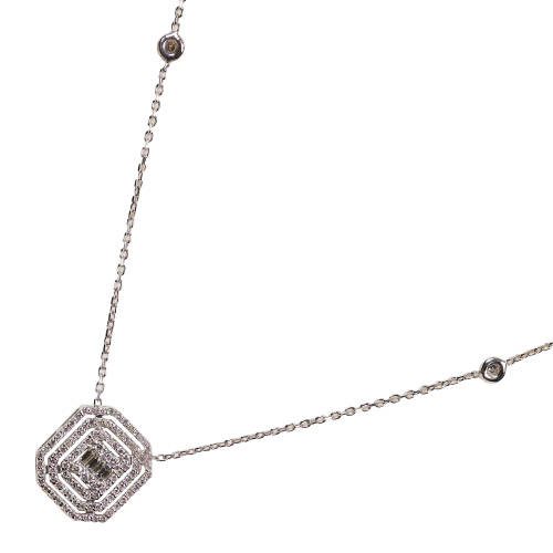 DIAMANT-ANH�NGER MIT KETTE : (DOBIASCHOFSKY AUKTIONEN AG)