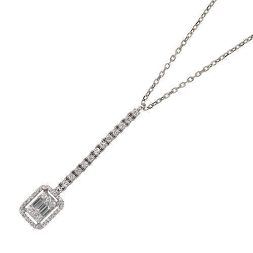 DIAMANT-ANH�NGER MIT KETTE : (DOBIASCHOFSKY AUKTIONEN AG)