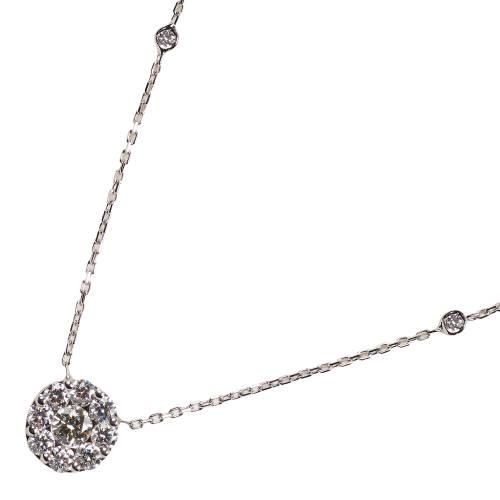 DIAMANT-ANH�NGER MIT KETTE : (DOBIASCHOFSKY AUKTIONEN AG)