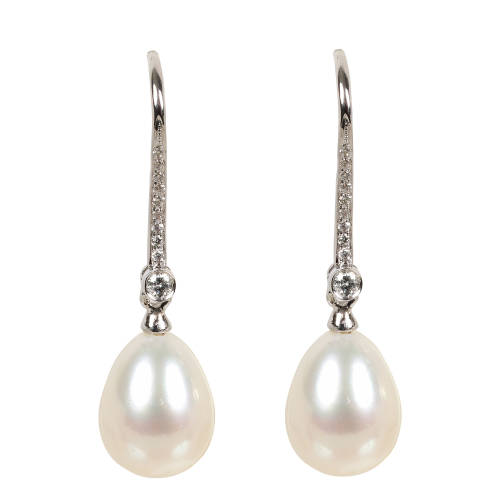 PERLEN-DIAMANT-OHRH�NGER : (DOBIASCHOFSKY AUKTIONEN AG)