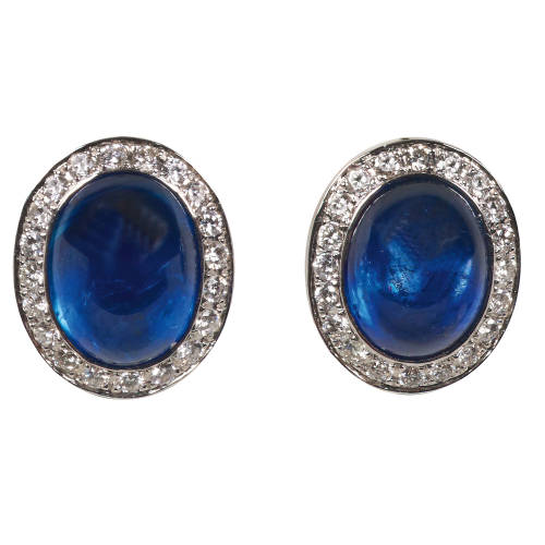 SAPHIR-DIAMANT-OHRSTECKER : (DOBIASCHOFSKY AUKTIONEN AG)