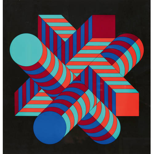 VICTOR VASARELY : Geometrische Figur (DOBIASCHOFSKY AUKTIONEN AG)