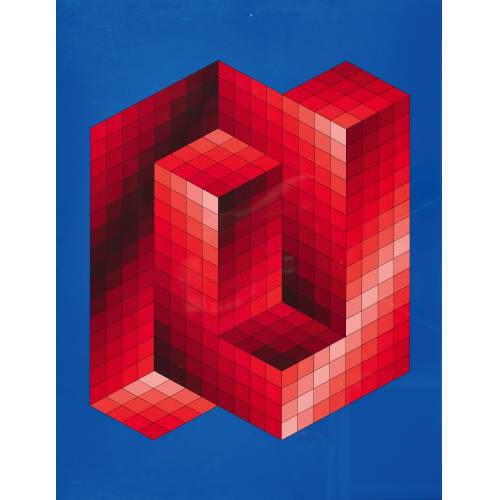 VICTOR VASARELY : 'Izzozz' (DOBIASCHOFSKY AUKTIONEN AG)