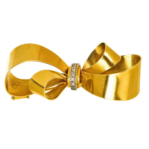 DIAMANT-BROSCHE : (DOBIASCHOFSKY AUKTIONEN AG)