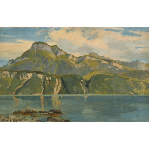 AUGUSTE BACHELIN : Vierwaldst�ttersee mit Niederbauen Kulm (DOBIASCHOFSKY AUKTIONEN AG)