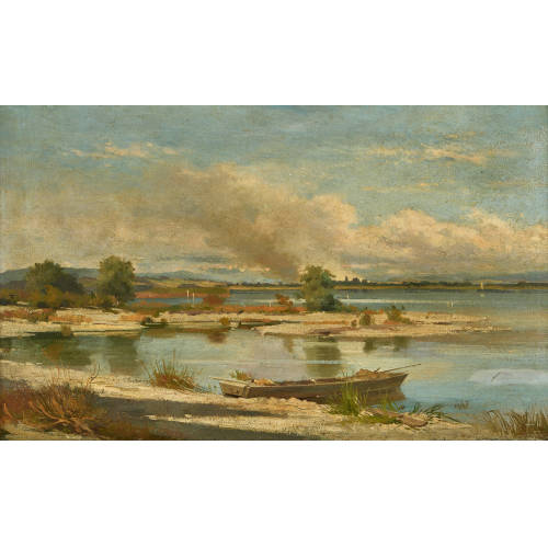 AUGUSTE BACHELIN : Rive du lac (DOBIASCHOFSKY AUKTIONEN AG)