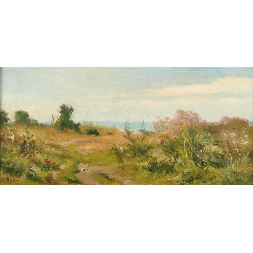 AUGUSTE BACHELIN : 'Rive du lac - Marin' (DOBIASCHOFSKY AUKTIONEN AG)
