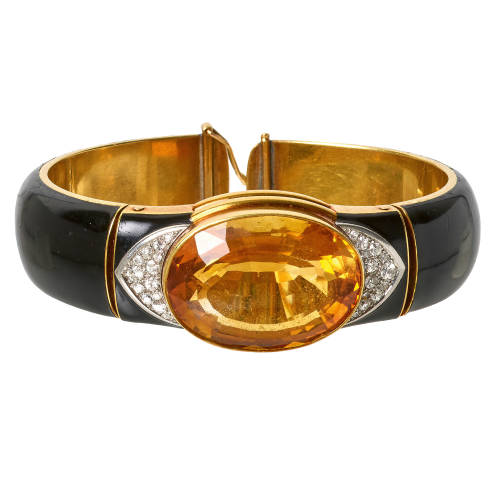 CITRIN-DIAMANT-ARMSPANGE : G�belin, Luzern (DOBIASCHOFSKY AUKTIONEN AG)