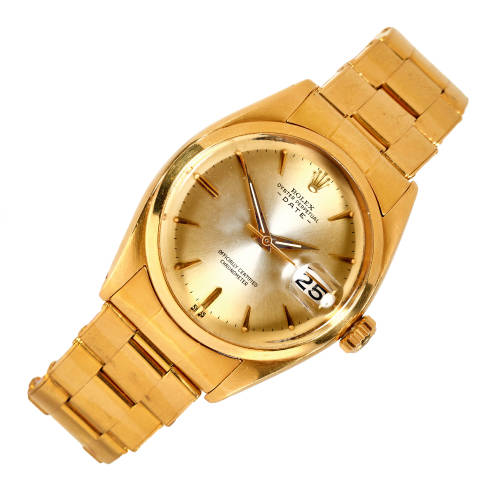 ROLEX : Herrenarmbanduhr 'Oyster Perpetual Date' (DOBIASCHOFSKY AUKTIONEN AG)