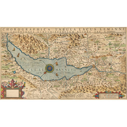 JACQUES GOULART : 'Chorographica tabula lacus Lemanni' (DOBIASCHOFSKY AUKTIONEN AG)