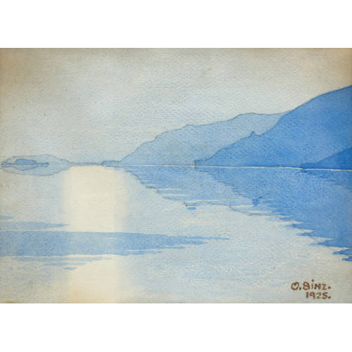 OSKAR BINZ : Blick auf den Bielersee (DOBIASCHOFSKY AUKTIONEN AG)