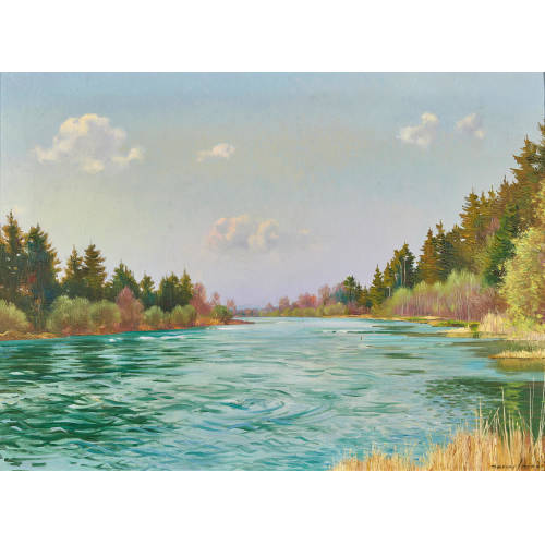 MARCUS JACOBI : Aarelandschaft (DOBIASCHOFSKY AUKTIONEN AG)