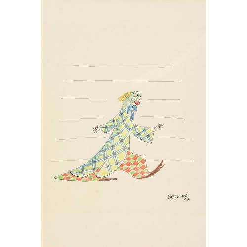 JEAN-JACQUES SEMP� : Der schreitende Clown (DOBIASCHOFSKY AUKTIONEN AG)