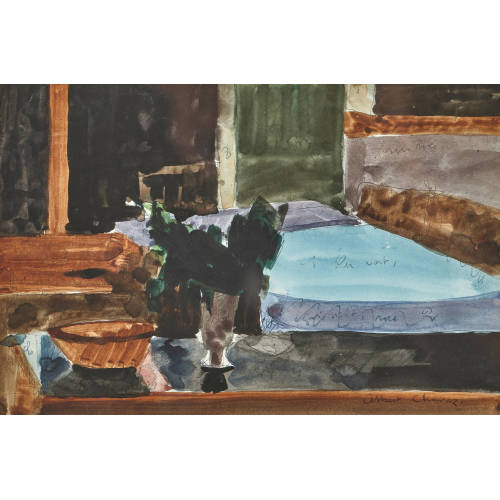 ALBERT CHAVAZ : 'Interieur chez le peintre' (DOBIASCHOFSKY AUKTIONEN AG)