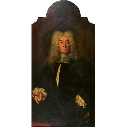18. JH. SCHWEIZ : H�ftportr�t des Berner Offiziers und Magistrats Johann Frisching (1668-1726) (DOBIASCHOFSKY AUKTIONEN AG)