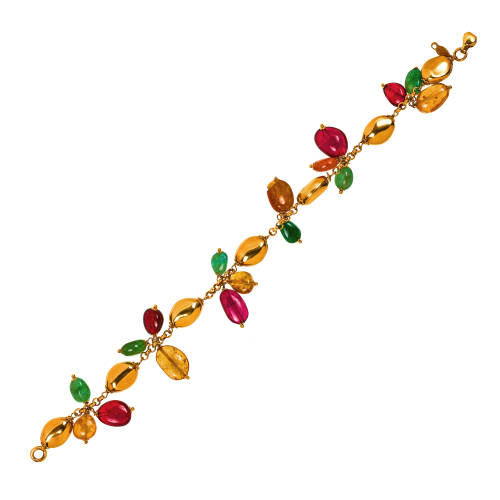 TURMALIN-SMARAGD-BRACELET : (DOBIASCHOFSKY AUKTIONEN AG)