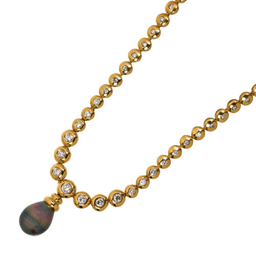 PERLEN-BRILLANT-COLLIER : Bucherer, Luzern (DOBIASCHOFSKY AUKTIONEN AG)