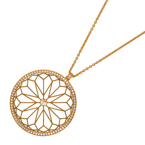 BRILLANT-ANH�NGER MIT KETTE : (DOBIASCHOFSKY AUKTIONEN AG)